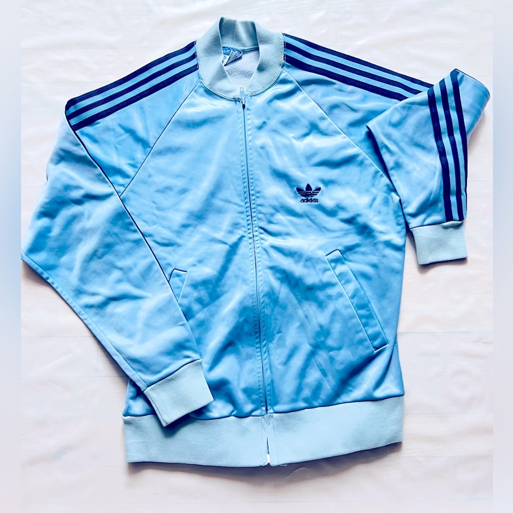 Adidas track jacket vintage ATP Jeyrolan three stripes made in USA 80s men's S